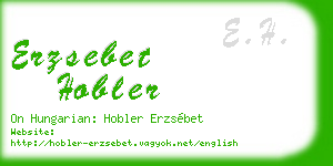 erzsebet hobler business card